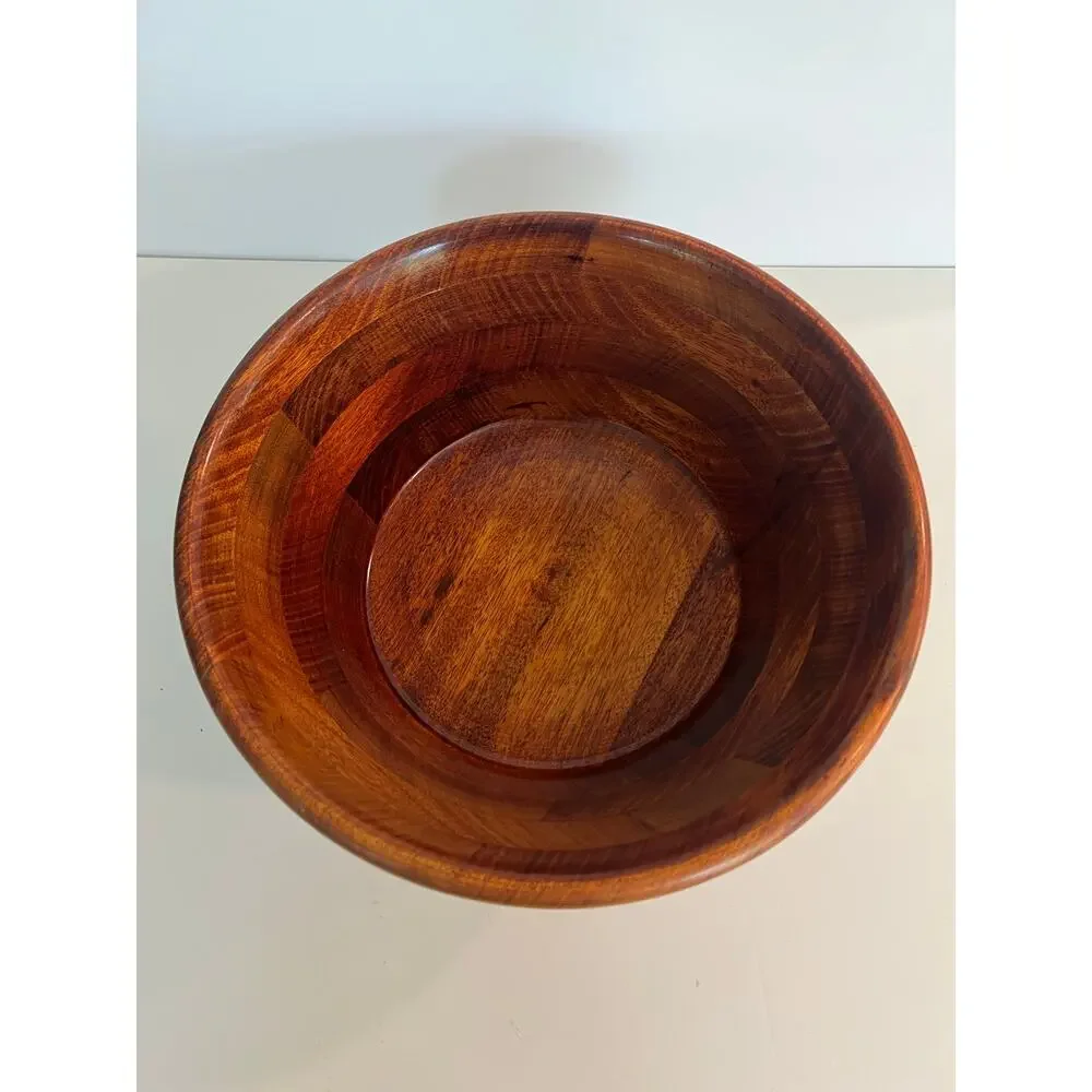 New Dark Wood Salad Bowl JL